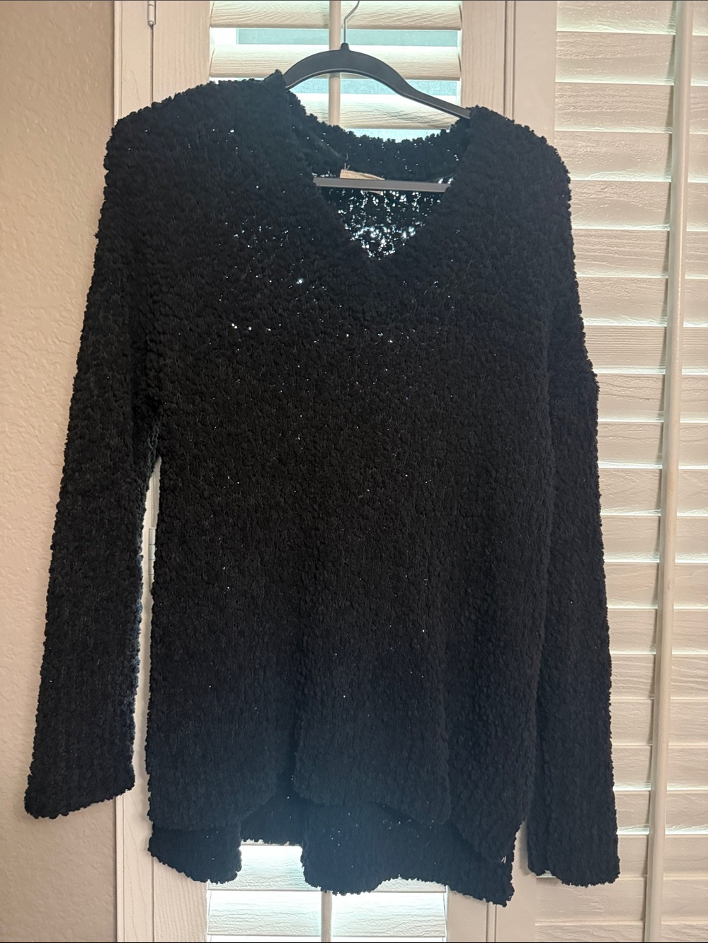 Cozy Black V-Neck Women’s Sweater